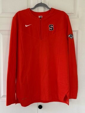 Nike Syracuse Orange Pullover Long-Sleeve 1/4 Zip Size L
